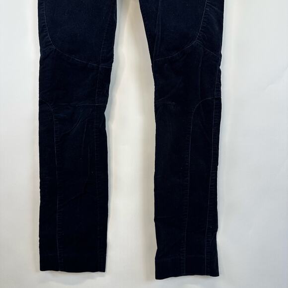 Lauren Ralph Lauren Active Navy Blue Corduroy Slim Mid Rise Pants Womens Size 2 - Picture 4 of 16